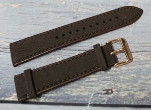 Orient Pasek do zegarka Bambino UL01S012P0 22 mm brązowy zamszowy . 3