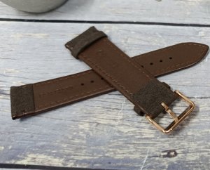 Orient Pasek do zegarka Bambino UL01S012P0 22 mm brązowy zamszowy . 5