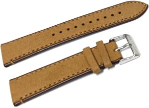 Orient Pasek do zegarka Bambino UL01S011J0 22 mm brązowy zamszowy 2