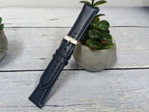 Orient Pasek do zegarka Bambino UL01E011J0 21 mm granatowy 6