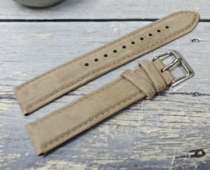 Orient Pasek do zegarka Bambino UL020017J0 20 mm beżowy zamszowy 2