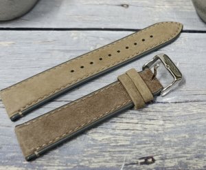 Orient Pasek do zegarka Bambino UL01T012J0 22 mm beżowy zamszowy . 3