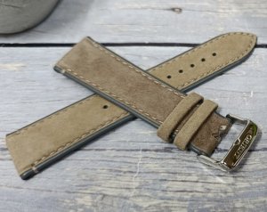Orient Pasek do zegarka Bambino UL01T012J0 22 mm beżowy zamszowy . 4