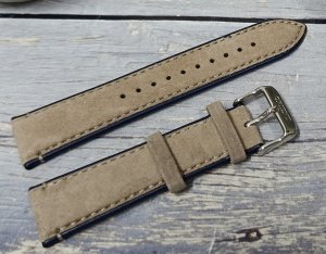 Orient Pasek do zegarka Bambino UL01T011J0 22 mm beżowy zamszowy . 3