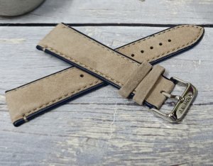 Orient Pasek do zegarka Bambino UL01T011J0 22 mm beżowy zamszowy . 4