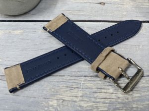 Orient Pasek do zegarka Bambino UL01T011J0 22 mm beżowy zamszowy . 5