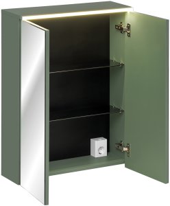 Tectake Szafka z lustrem 60cm 2 drzwi z podświetleniem LED (green un 84-60-2d) 9