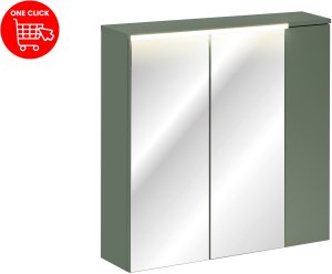 Ocean Zestaw 80cm z szafką z lustrem i szafką górną (set-sog 80cm mc) 8