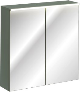 Tectake Szafka z lustrem 80cm 2 drzwi z podświetleniem LED (green un 84-80-2d) 12