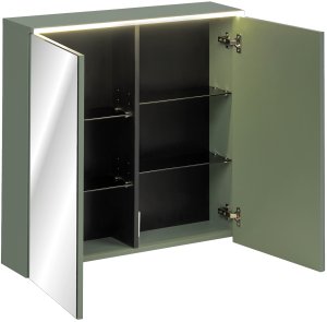 Tectake Szafka z lustrem 80cm 2 drzwi z podświetleniem LED (green un 84-80-2d) 10