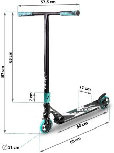 Hulajnoga Soke XTR Phantom Czarno-turkusowy (1510) 14