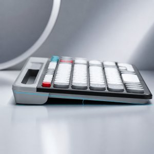 Klawiatura + mysz ELECTRONICA 4U Klawiatura bezprzewodowa i mysz (806) WiFi + Bluetooth 3 urządzenia biała 8