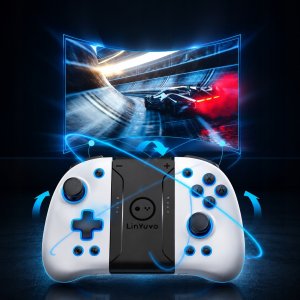 Pad Gioteck Bezprzewodowy kontroler pad do Nintendo Switch Joypad Linyuvo KS47-2 RGB BT 10