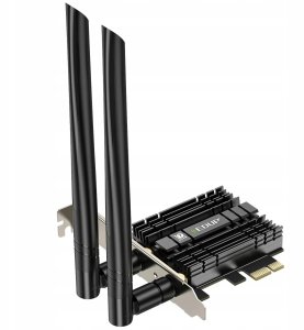 Karta sieciowa EDUP Karta sieciowa PCIe do komputera PC WiFi 7 Bluetooth 5.4 z Intel BE200 3