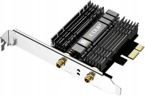 Karta sieciowa EDUP Karta sieciowa PCIe do komputera PC WiFi 7 Bluetooth 5.4 z Intel BE200 4