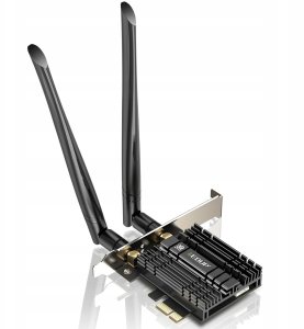 Karta sieciowa EDUP Karta sieciowa PCIe do komputera PC WiFi 7 Bluetooth 5.4 z Intel BE200 6