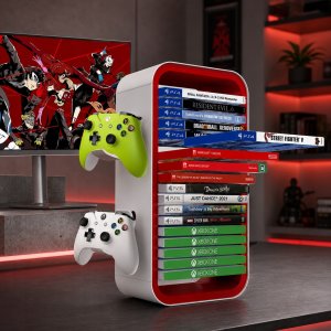 Geekhome Stojak na gry i kontrolery Nintendo Switch PS4 PS5 Xbox One Xbox Series X/S 4