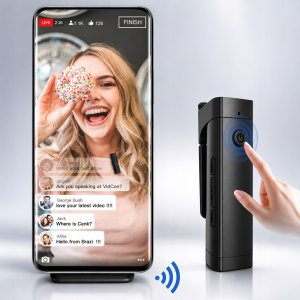 Mikrofon 4kom.pl Bezprzewodowy mikrofon krawatowy do telefonu Lavalier z USB C EDUP 6