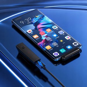 Mikrofon 4kom.pl Bezprzewodowy mikrofon krawatowy do telefonu Lavalier z USB C EDUP 10