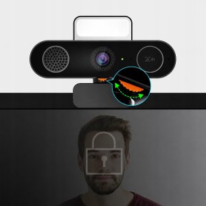 Kamera internetowa Canyon Kamera internetowa AI 3w1 2K 2560*1440 30fps USB C Kamerka mikrofon głośnik 10