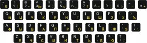 art. poleasingowy Panasonic CYRYLICA + QWERTY naklejki na klawiaturę 13x13 5