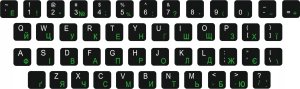 art. poleasingowy Panasonic CYRYLICA Ukraińska QWERTY naklejki na klawiaturę 3