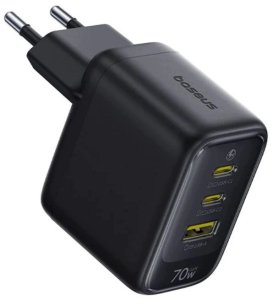 Ładowarka Baseus Sieciowa EnerFill FE22 70W 2 x USB-C + USB-A - czarna (6942521209712) 2