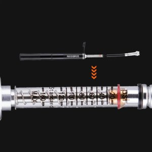 RockBros Pompka rowerowa JG-PB-004 lekka z manometrem - czarna (5907769390999) 3
