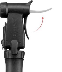 RockBros Mini pompka rowerowa TM-1701P 80 PSI do wentyli Presta i Schrader - czarna (5907769390975) 3