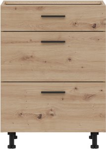 BogFran Szafka dolna z szufladami 60 cm kuchenna stojąca PATI PK18/PF18 Dąb Artisan (BF-PF18 DA KPL) 2