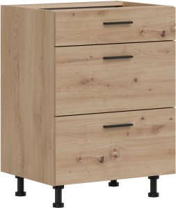 BogFran Szafka dolna z szufladami 60 cm kuchenna stojąca PATI PK18/PF18 Dąb Artisan (BF-PF18 DA KPL) 3