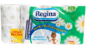 Regina Papier toaletowy Rumiankowy, 3-warstwowy, 18m, 150 listków, 16 rolek, biały (REG-471534) 2