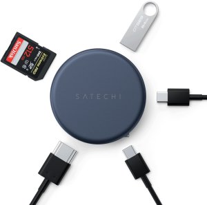 HUB USB Satechi Adapter HUB 5w1 USB C OntheGo STPOTG5B indigo 3