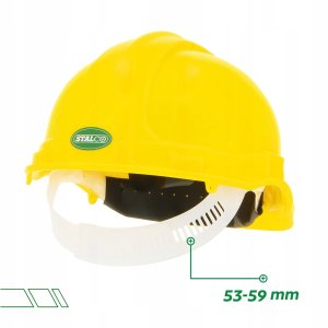 Stalco Kask ochronny przemysłowy żółty BHP budowlany wentylowany 2