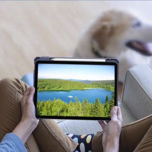 Etui na tablet Uniq Graficzne do Apple iPad 10.9 2022 Gen 10 / 11 2025 A16 Gen 11 z klapką, morskie - ochronne z podstawką 2