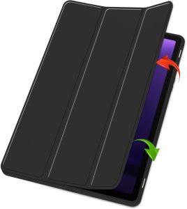 Etui na tablet Strado-Tech Smart Pencil do Samsung Galaxy Tab S9 SM X716 S9 FE S10 FE Lite, czarne - ochronne 10