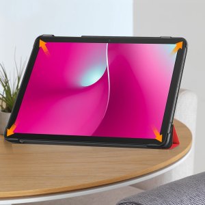 Etui na tablet SUPERO Smart do T-Mobile T Tablet 2 10.1 5G 2025 z klapką, czerwone - ochronne z podstawką 7