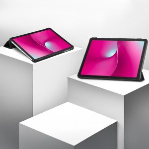 Etui na tablet SUPERO Smart do T-Mobile T Tablet 2 10.1 5G 2025 z klapką, czarne - ochronne z podstawką 8