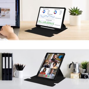 Etui na tablet 4kom.pl 360 z klawiaturą do Samsung Galaxy Tab S9 / S10 FE 10.9 na Rysik / Samsung Galaxy Tab S10 - ochronne 7