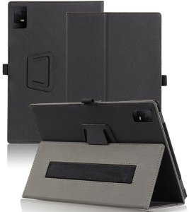 Etui na tablet 4kom.pl Slim do Tcl Tab 10 Gen. 2 8496G 10.36 10.4 / Gen 2, czarne - ochronne z podstawką 8
