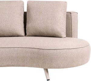 Beliani Sofa ogrodowa dla 3 osób PARORI Lewostronny Beżowy 5