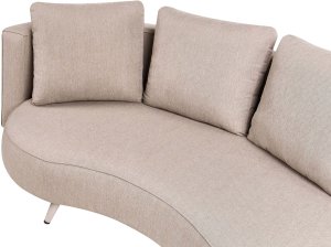Beliani Sofa ogrodowa dla 3 osób PARORI Lewostronny Beżowy 6