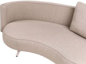 Beliani Sofa ogrodowa dla 3 osób PARORI Lewostronny Beżowy 7