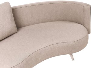 Beliani Sofa ogrodowa dla 3 osób PARORI Prawostronny Beżowy 7