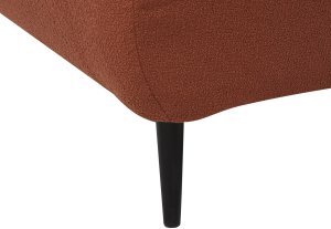Beliani Szezlong boucle lewostronny ciemnoczerwony CHEVANNES 11