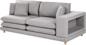 Beliani Sofa 2-osobowa szara HEDEN 4