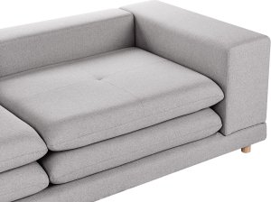 Beliani Sofa 2-osobowa szara HEDEN 7
