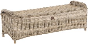 Beliani Sofa ogrodowa z otomaną dla 2 osób SUSUA Rattan Naturalny 10