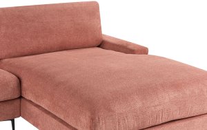 Beliani Narożnik lewostronny czerwony MALOY 9