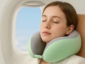 Medi Sleep Poduszka turystyczna ergonomiczna podróżna do samochodu samolotu na wyjazd (5908222255909) 4